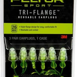 Tapones auditivos 3M reutilizables con cable Peltor Sport Tri-Flange