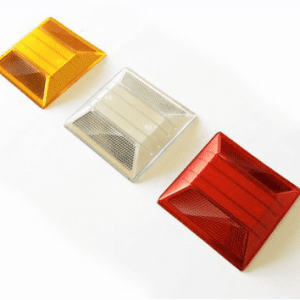 Tachas viales reflectivas bidirecionales rojo - blanco - amarillo